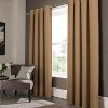 RT Designer Collection Anchorage 2 Pack Blackout Grommet Luxurious Modern Design Curtain Panel Pair 36" x 84" Sesame - 2 of 4