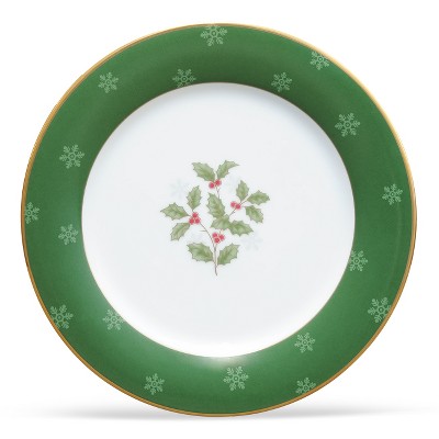 Noritake Holly and Berry Gold Accent/Luncheon Plate