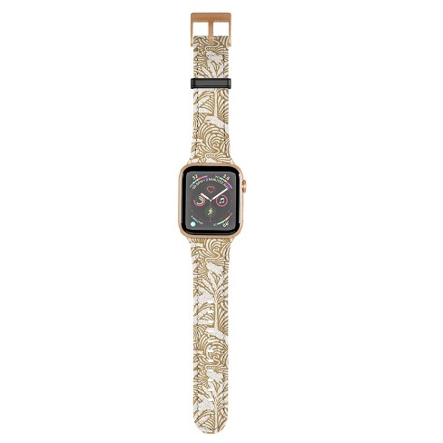 evamatise Big Cats and Palm Trees Jungle 38mm/40mm Rose Gold Apple Watch Band - Society6 - image 1 of 3