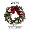 Exquisite Plaid Bow and Bears 20" Christmas Wreath, Holiday Door Decoration| OrnamentallyYou - 2 of 4