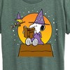 Women's - Peanuts - Sorcerer Snoopy Woodstock Short Sleeve Graphic T-Shirt - 2 of 4