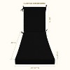 Honeycomb Outdoor Chaise Lounge Cushion - Sunbrella Canvas Black - 4 of 4