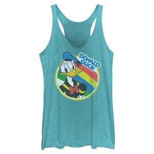 Womens Mickey & Friends Serious Donald Duck Racerback Tank - 1 of 4