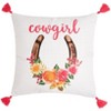 The Lakeside Collection Cowgirl Embroidered Accent Pillow - 4 of 4