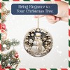Snowman Christmas Ornament 4Inch – 2025 Christmas Ornament – Acrylic Winter Decoration for Tree - 3 of 4