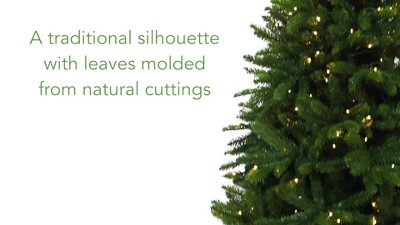 5 ft. Sierra Spruce Natural Look Artificial Christmas Tree with 200 Clear LED Lights