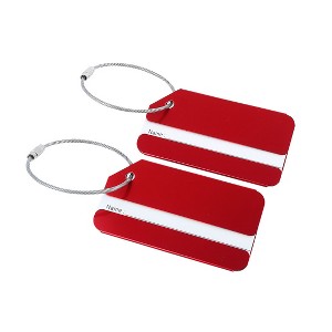 Unique Bargains Name Address ID Card Holder Luggage Tags 2 Pcs - 1 of 4