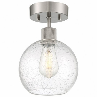 Access Lighting Port Nine 1 - Light Flush Mount in  Brushed Steel
