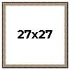 PosterPalooza | Square Ornate Silver Picture Frame - UV Acrylic, Foam Board Backing, Hanging Hardware - 2 of 4