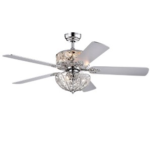 52" x 52" x 22" Hegasal Dual Lamp Lighted Chandelier Gray - Warehouse Of Tiffany - 1 of 4