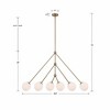 Crystorama Lighting Omni 6 - Light Chandelier in  Aged Brass - 4 of 4