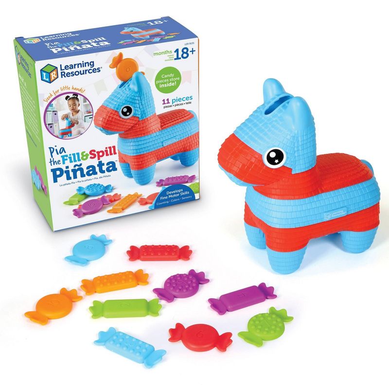 Learning Resources Pia the Fill &#38; Spill Pinata, 1 of 7
