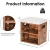 AZL1 Life Concept Shoe Bench Entrywaywith Cushion Shoe Benches Storage Seating Seat Entryway Shoe Rack Entryway Show Racks, Beige, 15.35"*11.4"*16" - 3 of 4