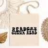 City Creek Prints Readers Gonna Ready Wavy Canvas Tote Bag - 2 of 2