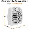 EZ Heat Personal Fan Heater, 1,500W Compact Room Heater - 3 of 4