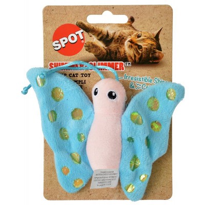 Spot Shimmer Glimmer Butterfly Catnip Toy - Assorted Colors (1 unit)