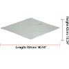 Allegra K Women's Solid Color Bandana Pleated Rhombus Head Scarf Wraps Scarves Neckerchief 1 Pc - 3 of 4
