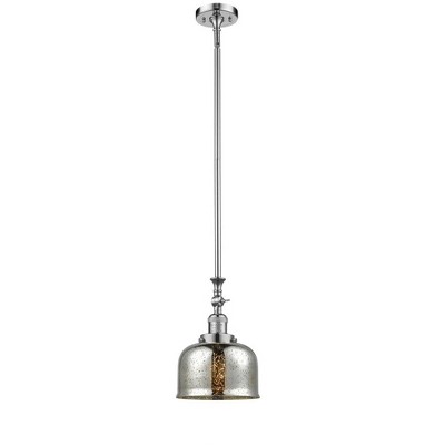 Bell - 1 Light Stem Hung Tiltable Mini Pendant In Industrial Style-14 Inches Tall and 8 Inches Wide