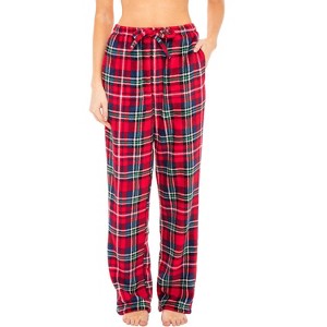 ADR Women's Soft Warm Fleece Pajama Pants, Long Lounge Bottoms - 1 of 4