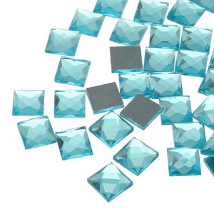 Unique Bargains Square Acrylic Flat Back Heart DIY Crafting Decor Jewelry Rhinestone 50 Pcs - 1 of 4