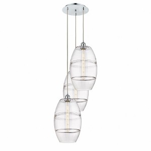 Vaz - 3 Light Cord Hung Multi Pendant In Industrial Style-56.25 Inches Tall and 16.5 Inches Wide - 1 of 1