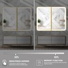 Medicine Cabinet with LED Mirror,Surface or Recessed Mount,Defogger,Memory Function,3-Color Lighting,USB&Outlet,Dimmer,Storage Shelf - 4 of 4