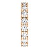 Pompeii3 2 Cttw Diamond Eternity Ring Split Prong Women's Wedding Band 14k Rose Gold - 2 of 4