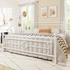 Allewie Metal Platform Bed Frame with Victorian Vintage Headboard and Footboard/Mattress Foundation/Under Bed Storage/No Box Spring Needed/Noise-Free/Easy Assembly - 3 of 4