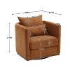 Swivel Accent Chair, Upholstered Comfy Swivel Couch, Swivel Barrel Chair, Single Sofa Armchair - 2 of 4