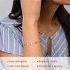 Benevolence LA 14K Gold Dipped Love Bracelet with Pave Stones - 3 of 4