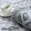 Washable 5x7 Vintage Geometric Area Rug Soft Living Room Rug Stain Resistant Contemporary Easy Cleaning Indoor Carpet Non Slip Low Pile Floor,Grey - 4 of 4