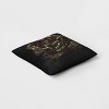 The Dark of The Night Embroidered Velvet Square Throw Pillow Cover - Black - Threshold™: Indoor, Cotton, Zipper Closure, No Fill - 3 of 4