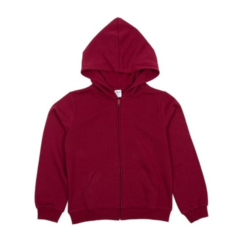 Leveret Kids Zipper Sweat Hoodie Maroon 2 Year Target