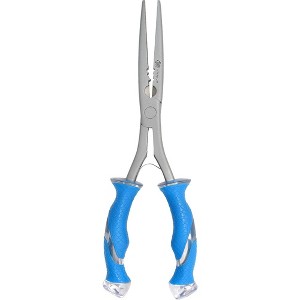 Cuda 10.25" Stainless Steel Freshwater Long Needle Nose Pliers Titanium Bonded - 1 of 2