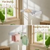 Wall Mounted Clothes Drying Rack, Laundry Drying Rack Collapsible, Extending Laundry Racks, Drying Racks with Wall Template - 4 of 4
