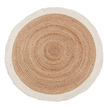 Saro Lifestyle Organic Jute Woven Floor Rug