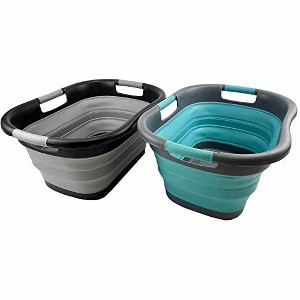 SAMMART 30L (7.9 gallon) Collapsible Plastic Laundry Basket - 1 of 4