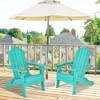 Costway 2PCS Patio Folding Adirondack Chair Weather Resistant Cup Holder Yard - 3 of 4