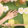 DOMETOUR Moss Bathroom Runner Rug 160x60 Green Long Bathroom Rugs Runner Non Slip Funny Cute 3D Leaf Bath Mat for Bathroom Large Rug - 4 of 4
