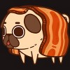 Men's Design By Humans Puglie Bacon Strip By Puglie T-Shirt - 2 of 4