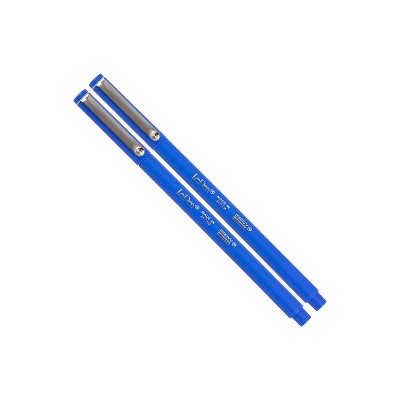 Marvy Uchida Le Pen Felt Pen Ultra Fine Point Blue Ink 2/Pack (7655869A) 