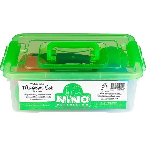 Nino 6pc Medium Maracas Set with Plastic Storage - 1 of 2