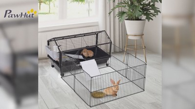 Oxbow guinea pig and dwarf rabbit habitat with play yard best sale