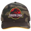 Jurassic Park Camo Dinosaur Pre-Curved Embroidered Logo Snapback Hat - 2 of 4