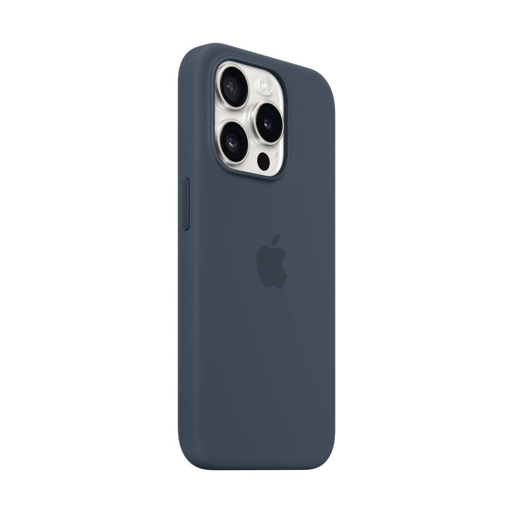 Photos - Case Apple iPhone 15 Pro Silicone  with MagSafe - Storm Blue 