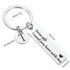 Unique Bargains Stainless Steel Personalized Durable Keychain with Gift Box 1 Set - 2 of 4