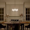 Winslow 19.75" 5 Light Chandelier with Clear Seeded Glass in Brushed Nickel - 3 of 4