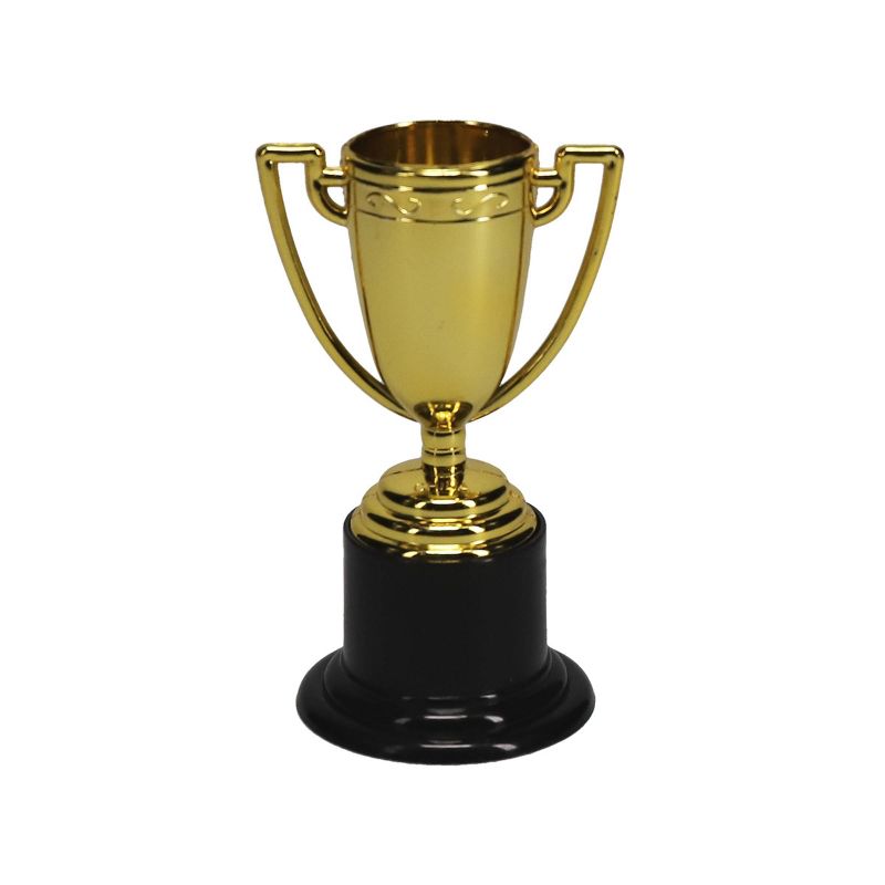 12ct Mini Trophy Party Favors Gold/Black - Spritz&#8482;, 1 of 5