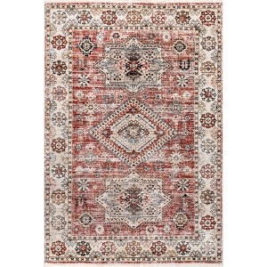 Nuloom Deandra Oriental/Persian 4x6 Indoor Area Rug for Living Room Bedroom Dining Room Kitchen, Rust/Ivory - 1 of 4
