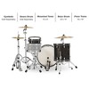 PDP by DW Concept Classic 3-Piece Shell Pack with 24 in. Bass Drum and Ebony Hoops Ebony - 2 of 4
